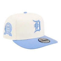 Detroit Tigers Chrome and Sky Blue 50th Anniversary Patch New Era 9FIFTY A-Frame Snapback Hat
