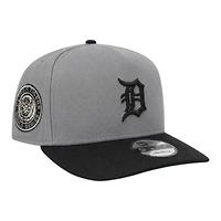 Detroit Tigers Storm Gray and Black WS Patch New Era 9FIFTY A-Frame Snapback Hat