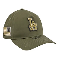 Los Angeles Dodgers Olive Green 2026 Armed Forces Day New Era 9TWENTY A-Frame Adjustable Hat