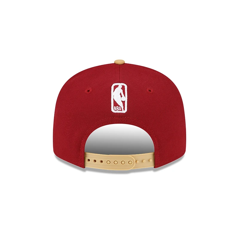 Cleveland Caveliers Dark Red and Gold Two Tone New Era 9FIFTY Snapback Hat
