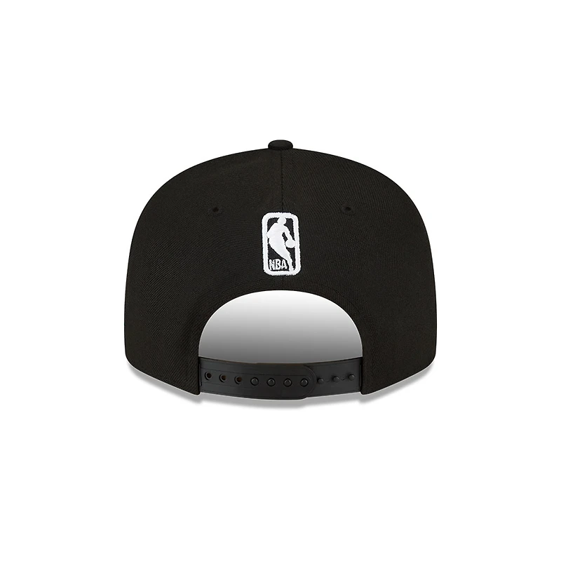 Cleveland Caveliers White on Black New Era 9FIFTY Snapback Hat