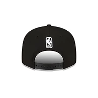 Cleveland Caveliers White on Black New Era 9FIFTY Snapback Hat