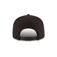 New York Knicks White on Black New Era 9FIFTY Snapback Hat