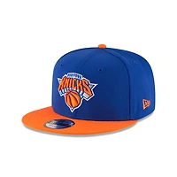 New York Knicks Royal and Orange New Era 9FIFTY Snapback Hat