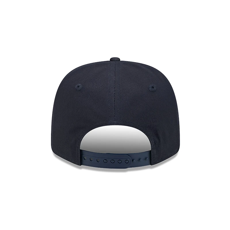 Cleveland Guardians Navy and Red Rope Wordmark New Era 9SEVENTY Stretch Snapback Hat