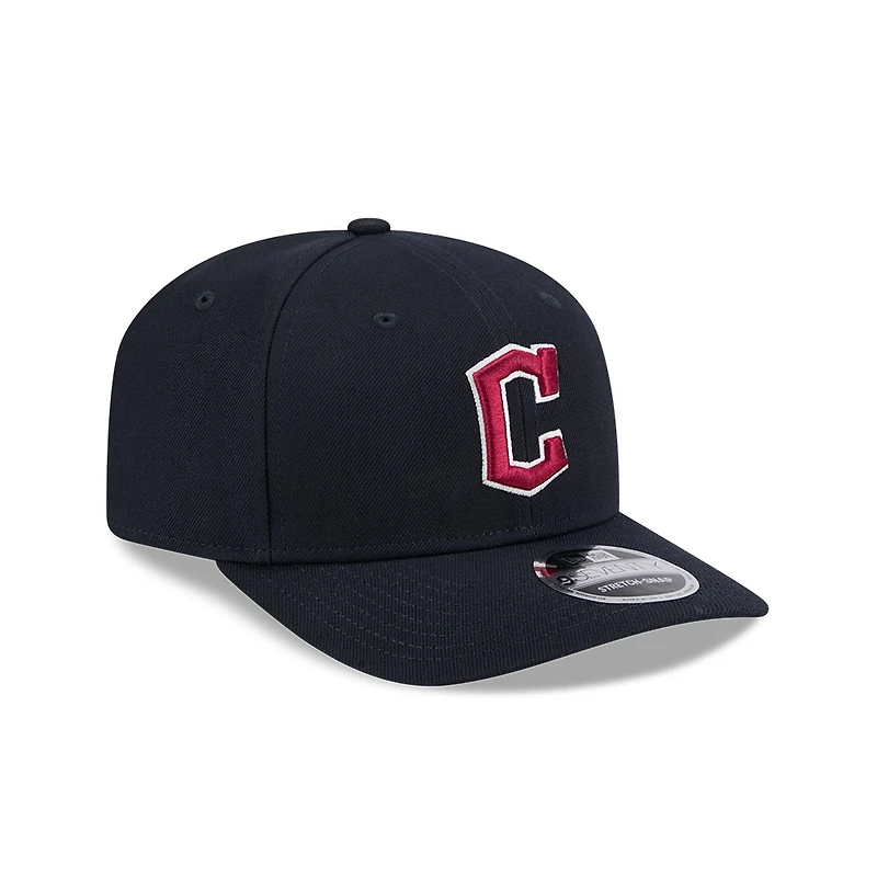 Cleveland Guardians Navy Classic New Era 9SEVENTY Stretch Snapback Hat