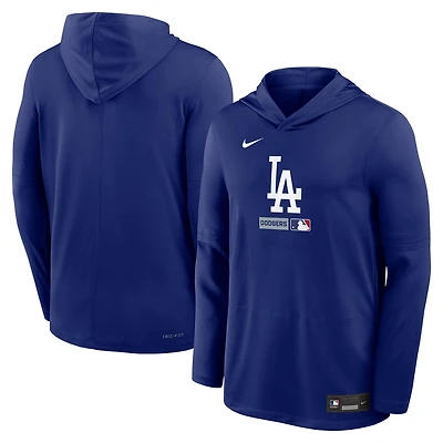 Los Angeles Dodgers Royal Authentic Collection Nike Dri-FIT Long Sleeve Hooded T-Shirt