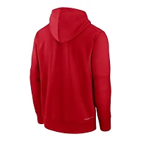 Los Angeles Angels Red Authentic Collection Nike Therma Pullover Hoodie
