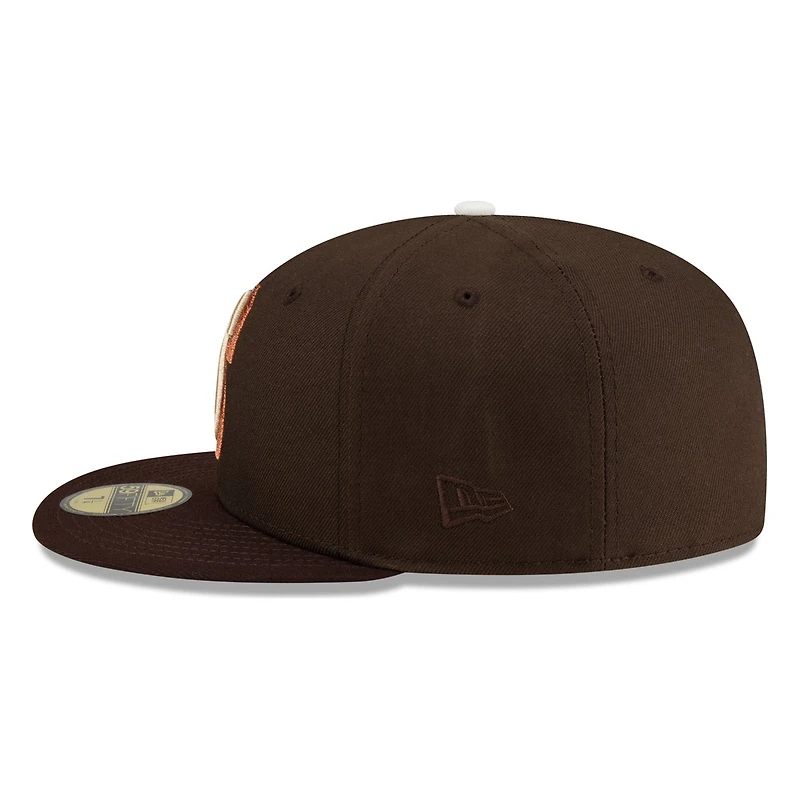 Seattle Mariners Walnut Brown 30th Anniversary Patch Throwback "S" Logo New Era 59FIFTY Fitted Hat