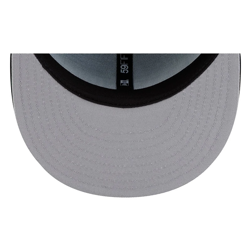 Seattle MARINERS Teal Black Visor Wordmark New Era 59FIFTY Fitted Hat