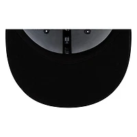 Seattle Mariners Storm Grey Black Visor Star Trident New Era 59FIFTY Fitted Hat