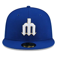 Seattle Mariners Royal Blue Cooperstown Trident New Era 59FIFTY Fitted Hat