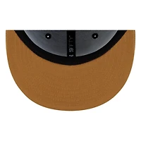 Seattle Mariners Navy Wheat Visor Star Trident New Era 59FIFTY Fitted Hat