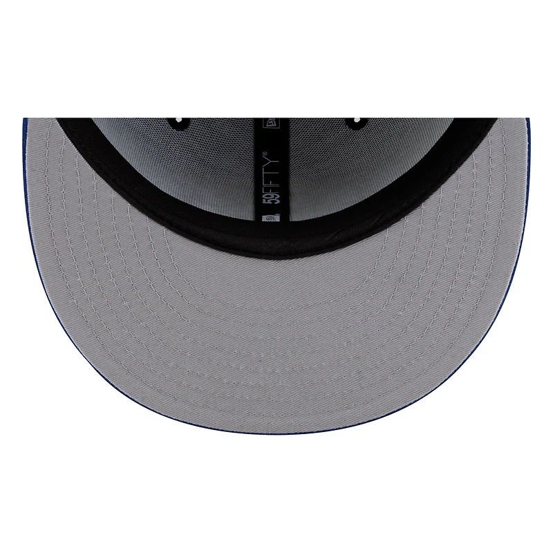 Seattle Mariners Black Royal Visor M's Baseball Logo Throwback New Era 59FIFTY Fitted Hat