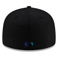 Seattle Mariners Black 30th Anniversary Patch Circle Logo New Era 59FIFTY Fitted Hat
