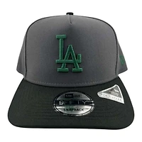 Los Angeles Dodgers Graphite and Black Prism Collection New Era 9FIFTY A-Frame Snapback Hat
