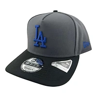 Los Angeles Dodgers Graphite and Black Royal Prism Collection New Era 9FIFTY A-Frame Snapback Hat