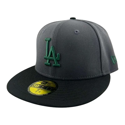 Los Angeles Dodgers Graphite and Black Prism Collection New Era 59FIFTY Fitted Hat
