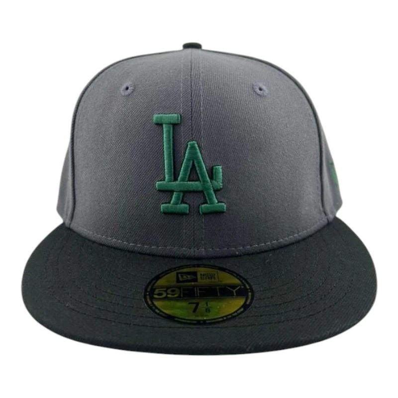 Los Angeles Dodgers Graphite and Black Prism Collection New Era 59FIFTY Fitted Hat