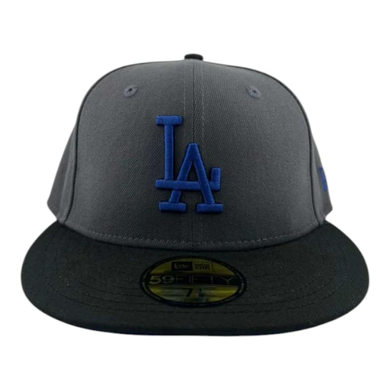 Los Angeles Dodgers Graphite and Black Royal Prism Collection New Era 59FIFTY Fitted Hat