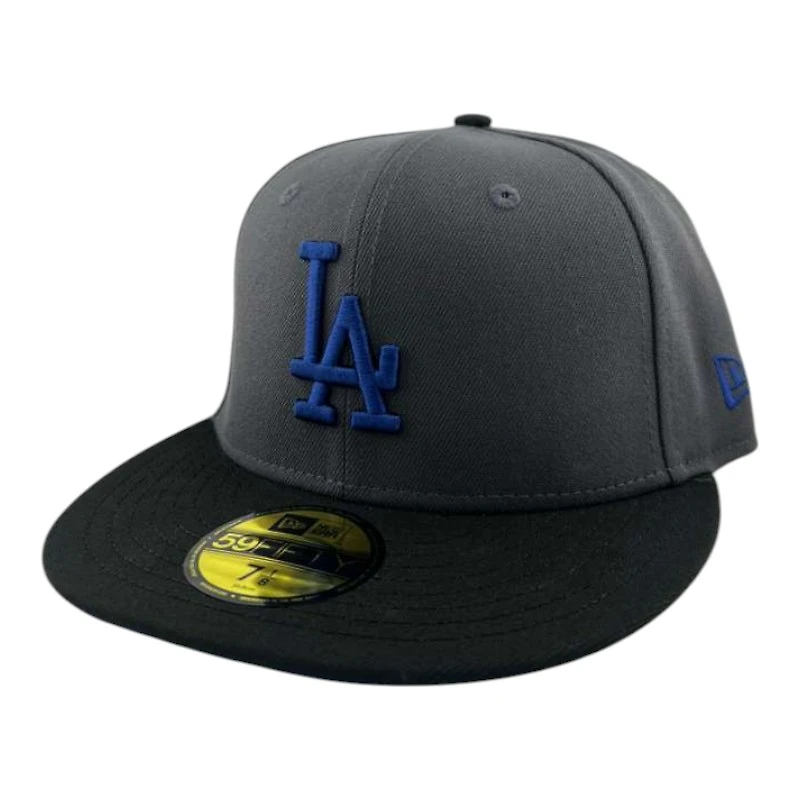 Los Angeles Dodgers Graphite and Black Royal Prism Collection New Era 59FIFTY Fitted Hat