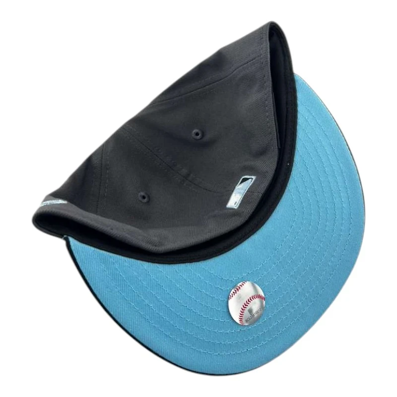 Los Angeles Dodgers Graphite and Black Sky Blue Prism Collection New Era 59FIFTY Fitted Hat