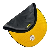 Los Angeles Dodgers Graphite and Black Yellow Prism Collection New Era 59FIFTY Fitted Hat