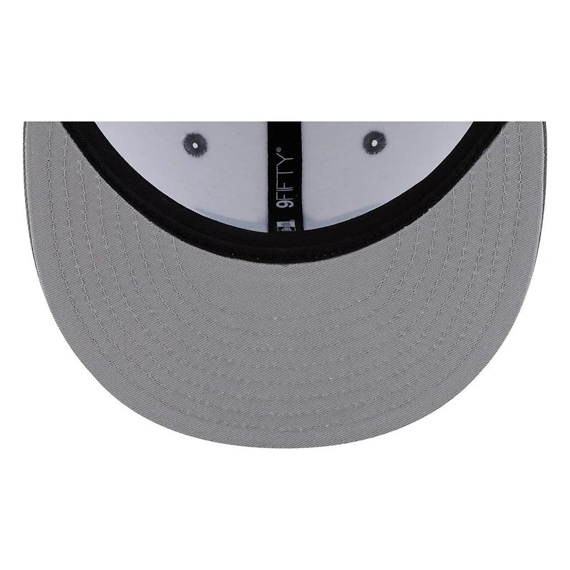 Seattle Mariners White Storm Grey Visor Star Trident New Era 9FIFTY Snapback Hat