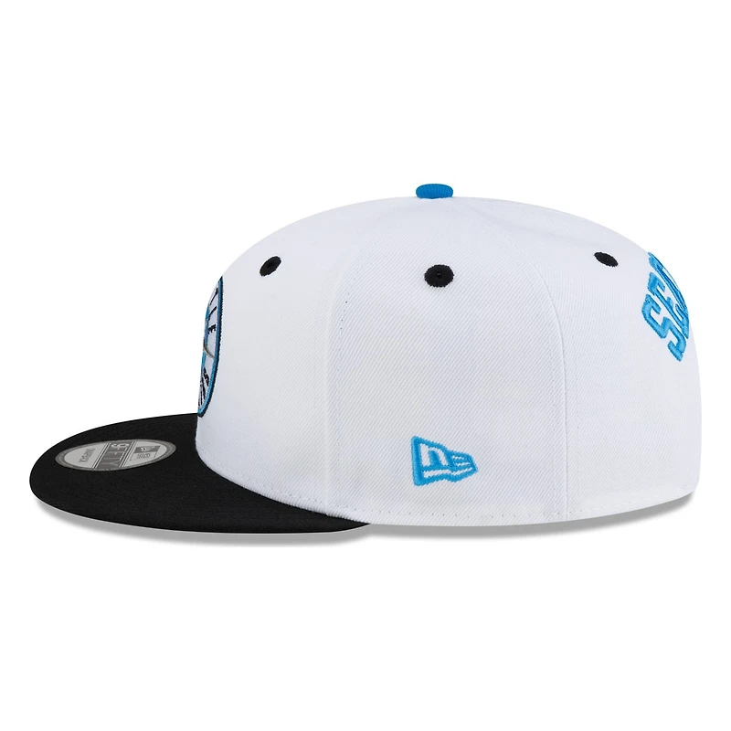 Seattle Mariners White Black Visor Circle Logo New Era 9FIFTY Snapback Hat