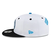 Seattle Mariners White Black Visor Circle Logo New Era 9FIFTY Snapback Hat