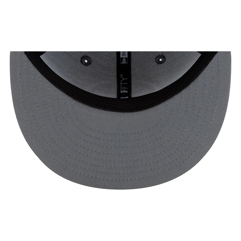 Seattle Mariners Storm Grey Red Visor Circle Logo New Era 9FIFTY Snapback Hat
