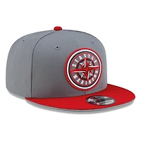 Seattle Mariners Storm Grey Red Visor Circle Logo New Era 9FIFTY Snapback Hat