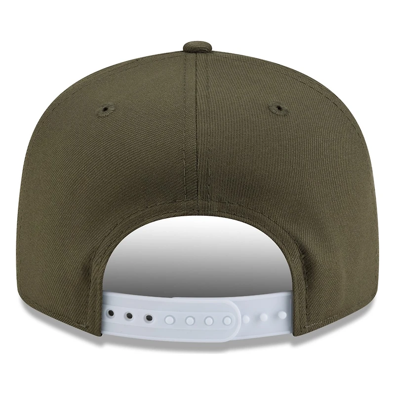 Seattle Mariners Olive Green Tonal "S" Compass Logo New Era 9FIFTY Snapback Hat