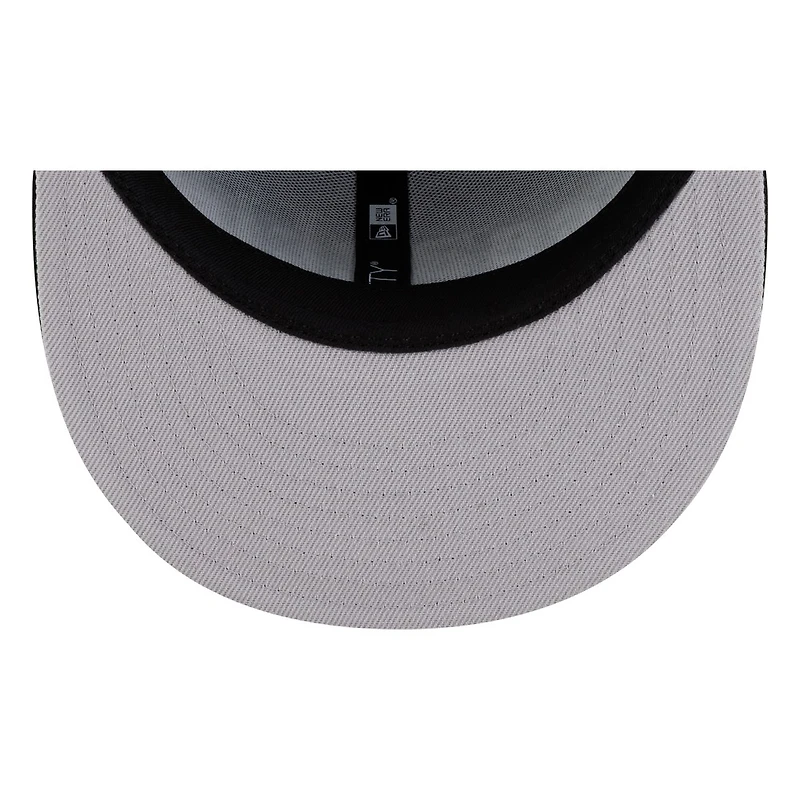 Seattle Mariners Black White seattle Lowercase Wordmark New Era 9FIFTY Snapback Hat