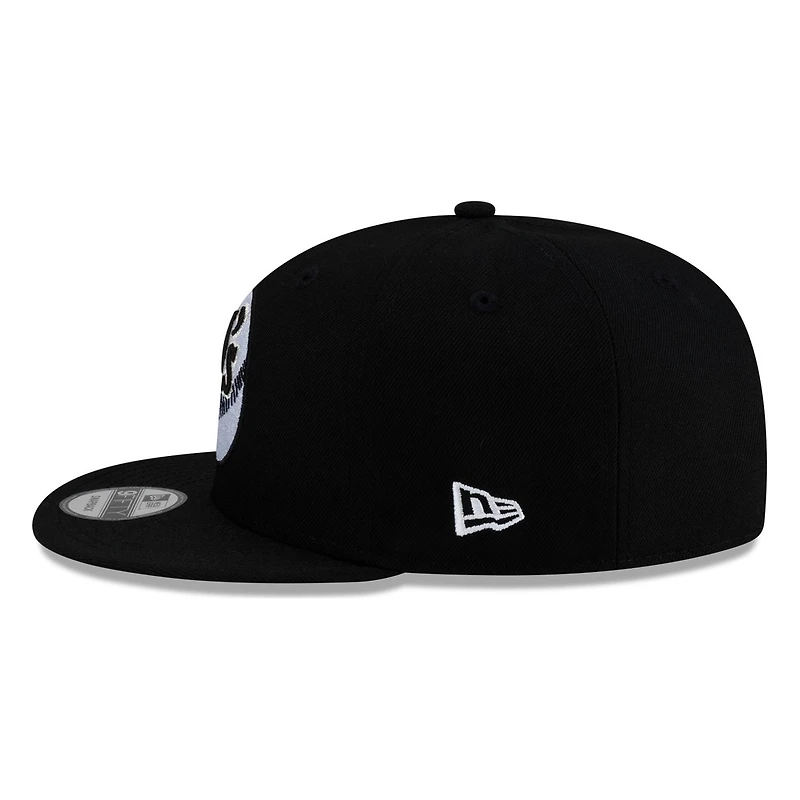 Seattle Mariners Black White M's Baseball Logo New Era 9FIFTY Snapback Hat