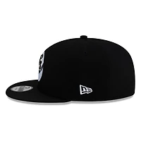 Seattle Mariners Black White M's Baseball Logo New Era 9FIFTY Snapback Hat