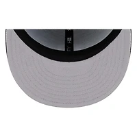 Seattle Mariners Black White Cooperstown Trident New Era 9FIFTY Snapback Hat