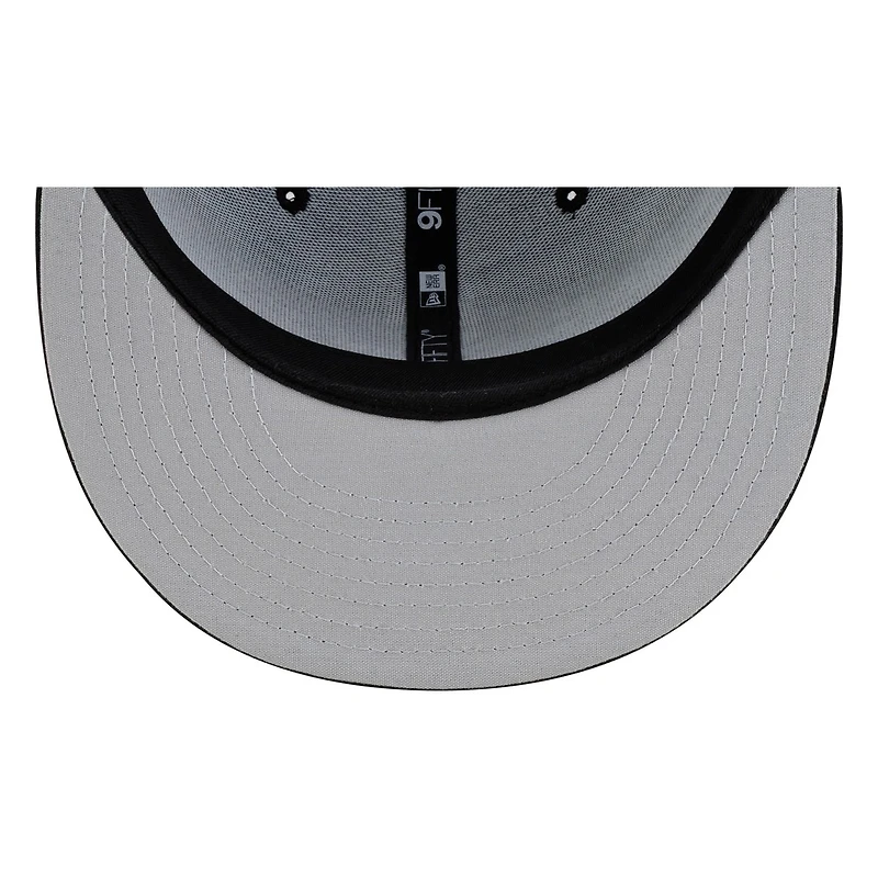 Seattle Mariners Black White "S" Compass Logo Trucker Mesh New Era 9FIFTY Snapback Hat