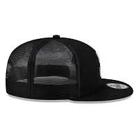 Seattle Mariners Black White "S" Compass Logo Trucker Mesh New Era 9FIFTY Snapback Hat