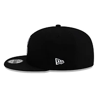 Seattle Mariners Black White "S" Compass Logo New Era 9FIFTY Snapback Hat