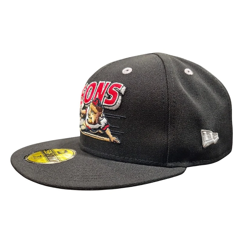 Buffalo Bisons Black 30 Seasons Patch New Era 59FIFTY Fitted Hat
