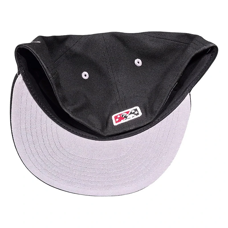 Buffalo Bisons Black 30 Seasons Patch New Era 59FIFTY Fitted Hat