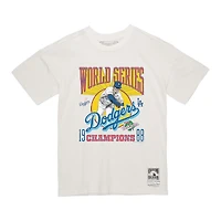 Los Angeles Dodgers Cream 1988 World Series Champions Mitchell & Ness Short Sleeve T-Shirt