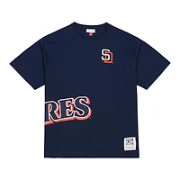 San Diego Padres Navy Playoff Win Premium Mitchell & Ness Short Sleeve T-Shirt