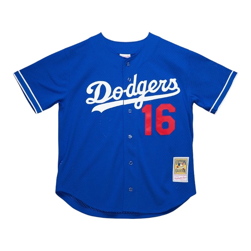 Los Angeles Dodgers Hideo Nomo Royal Blue 1997 Authentic Button-Up Batting Practice Jersey