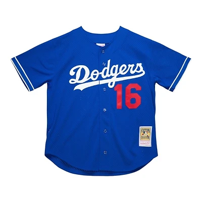 Los Angeles Dodgers Hideo Nomo Royal Blue 1997 Authentic Button-Up Batting Practice Jersey