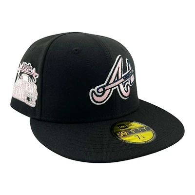 Atlanta Braves Black and Pink Pinkies Collection UV New Era 59FIFTY Fitted Hat