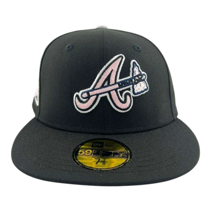 Atlanta Braves Black and Pink Pinkies Collection UV New Era 59FIFTY Fitted Hat