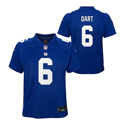 Youth New York Giants Jaxon Dart Royal Blue Nike Game Jersey