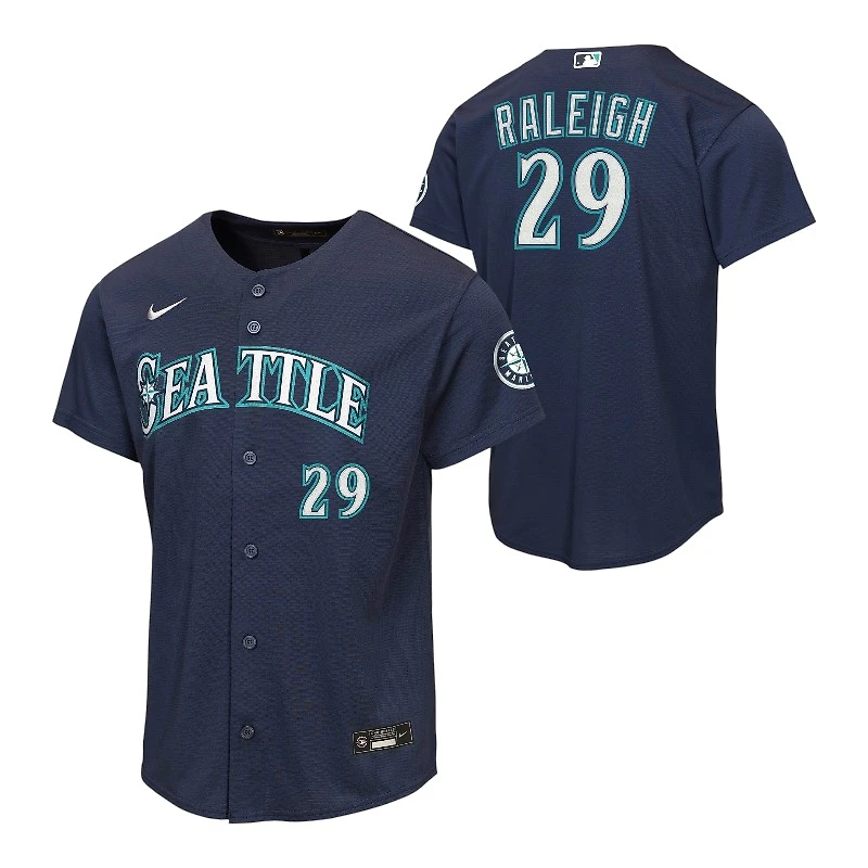 Youth Seattle Mariners Cal Raleigh Midnight Nike Home Run Jersey